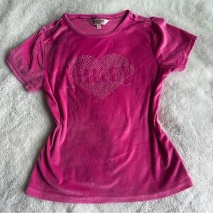 Juicy Couture Fuchsia Tee with Heart Design
